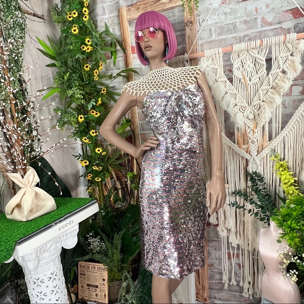 Sequin Bow Dress - image 3